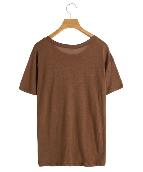 BASERANGE（ベースレンジ）の「BASERANGE / ベースレンジ：LOOSE TEE：TOLO-BL-000[ANN]（Tシャツ/カットソー・レディース・ブラウン系その他・XS）」の9枚目の写真