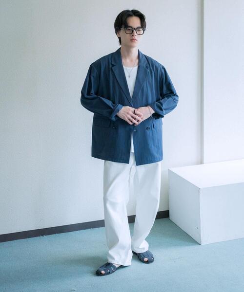 SENSE OF PLACE by URBAN RESEARCH(センスオブプレイスバイアーバンリサーチ)の「シアサッカーダブルジャケット(その他アウター・メンズ・ネイビー/ブラック・LARGE/MEDIUM)」の17枚目の写真