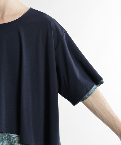 HARE（ハレ）の「KASANEドレープカット(HARE)（Tシャツ/カットソー・メンズ・ブルー/ブラック・FREE）」の17枚目の写真