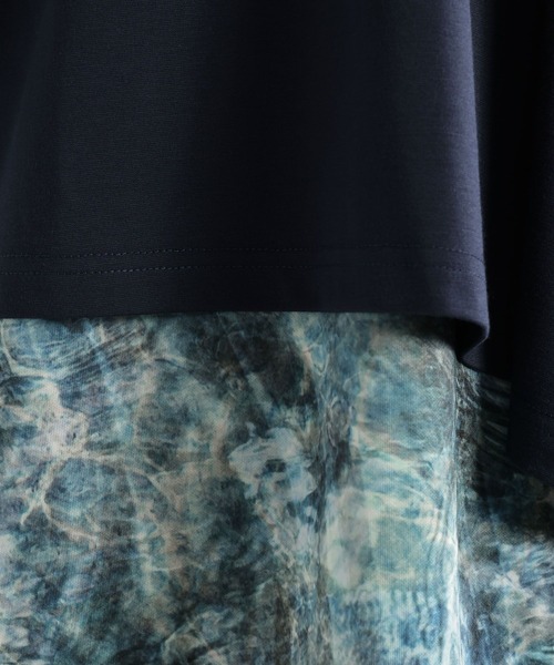 HARE（ハレ）の「KASANEドレープカット(HARE)（Tシャツ/カットソー・メンズ・ブルー/ブラック・FREE）」の21枚目の写真