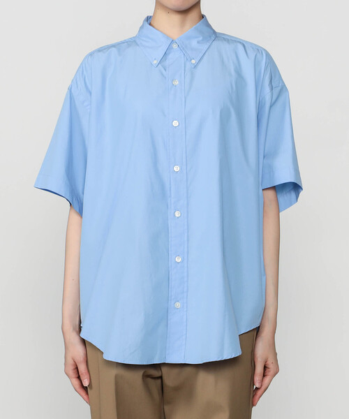 THE SHINZONE(ザ シンゾーン)の「THE SHINZONE | HALF SLEEVES DADDY SHIRT WOMEN(シャツ/ブラウス・レディース・イエロー/ブルー・F)」の7枚目の写真