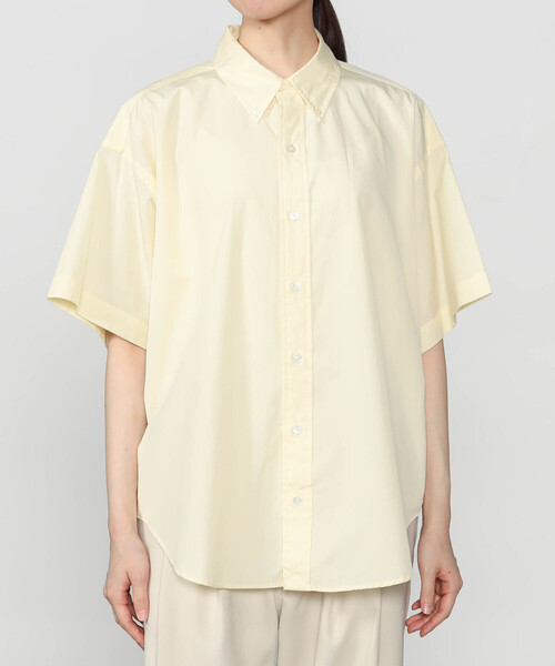 THE SHINZONE(ザ シンゾーン)の「THE SHINZONE | HALF SLEEVES DADDY SHIRT WOMEN(シャツ/ブラウス・レディース・イエロー/ブルー・F)」の2枚目の写真