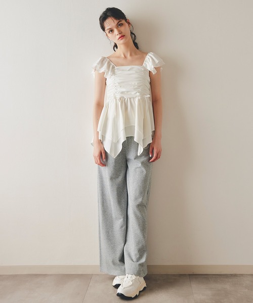 REDYAZEL(レディアゼル)の「イレヘムペプラムマルチストライプブラウス(シャツ/ブラウス・レディース・ブルー/ホワイト/サックスブルー・FREE)」の8枚目の写真