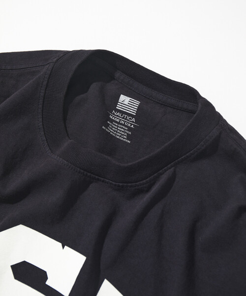 NAUTICA(ノーティカ)の「NAUTICA/ノーティカ Made in U.S.A ヘビーウェイト オーバーサイズ クルーネック プリントTシャツ type 5(Tシャツ/カットソー・メンズ・ホワイト/ネイビー・MEDIUM/LARGE/X-LARGE/XX-LARGE)」の6枚目の写真