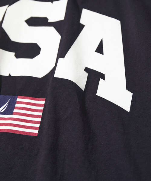 NAUTICA(ノーティカ)の「NAUTICA/ノーティカ Made in U.S.A ヘビーウェイト オーバーサイズ クルーネック プリントTシャツ type 5(Tシャツ/カットソー・メンズ・ホワイト/ネイビー・MEDIUM/LARGE/X-LARGE/XX-LARGE)」の9枚目の写真