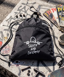 【THRASHER/スラッシャー】ロゴプリント フロントポケット ナップサック