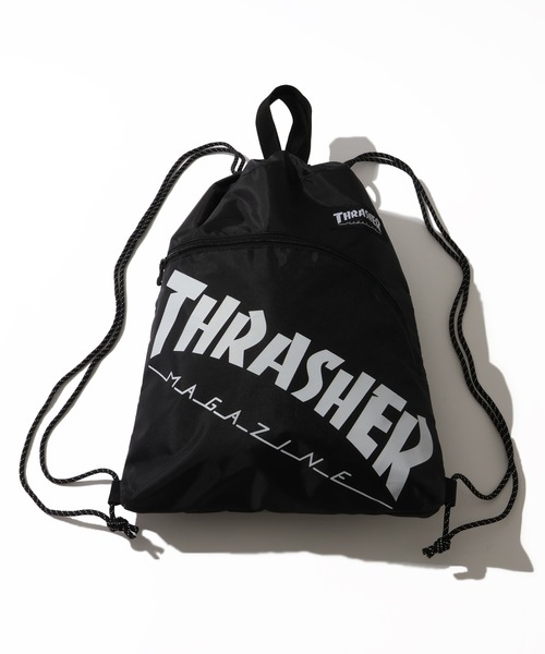 THRASHER(スラッシャー)の「【THRASHER/スラッシャー】ロゴプリント フロントポケット ナップサック(バックパック/リュック・メンズ・ブラック系その他2/ブラック系その他/ブラック系その他5/ブラック系その他4・FREE)」の9枚目の写真