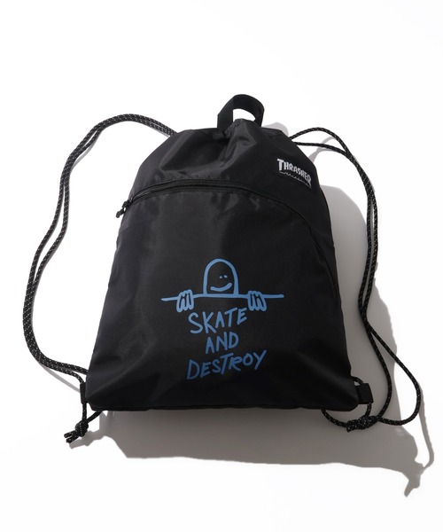 THRASHER(スラッシャー)の「【THRASHER/スラッシャー】ロゴプリント フロントポケット ナップサック(バックパック/リュック・メンズ・ブラック系その他2/ブラック系その他/ブラック系その他5/ブラック系その他4・FREE)」の22枚目の写真