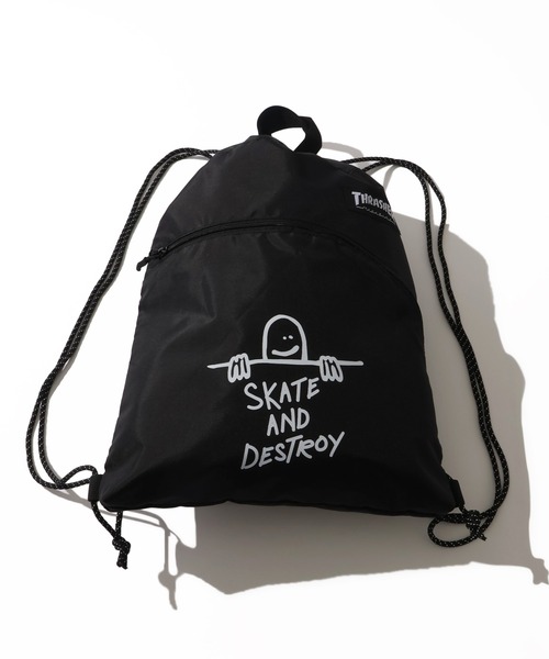 THRASHER(スラッシャー)の「【THRASHER/スラッシャー】ロゴプリント フロントポケット ナップサック(バックパック/リュック・メンズ・ブラック系その他2/ブラック系その他/ブラック系その他5/ブラック系その他4・FREE)」の21枚目の写真