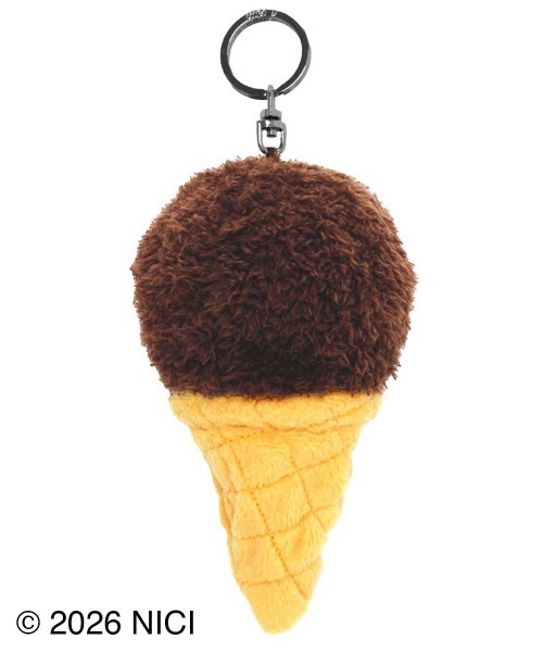 nici(ニキ)の「キーホルダー アイスクリーム チョコレート +シュナウザー 6cm(キーホルダー・レディース・チョコ・フリー)」の4枚目の写真