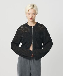 H BEAUTY&YOUTH UNITED ARROWS | <H>ローゲージ ジップカーディガン(カーディガン/ボレロ)
