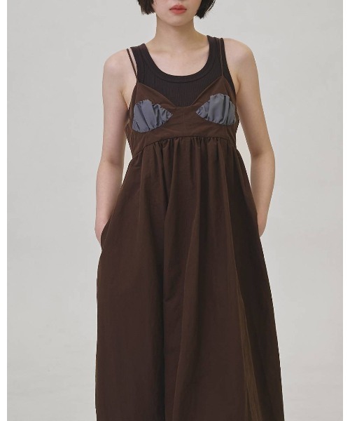 TODAYFUL(トゥデイフル)の「Bustier Balloon Dress 12610312(ワンピース・レディース・ブラウン/ベージュ・38/36)」の11枚目の写真