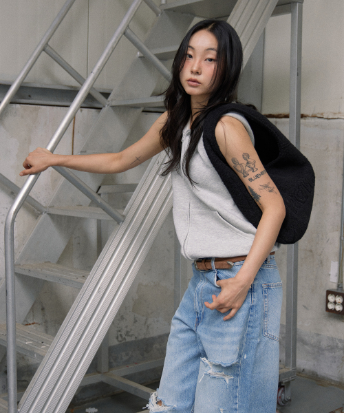 HAVEAWHALE（ハブアホエール）の「mini wool pebble bag (BK)（ショルダーバッグ・レディース・その他・FREE）」の3枚目の写真