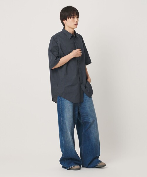 NICE WEATHER(ナイスウェザー)の「<NICE WEATHER>チェックショートスリーブシャツ(シャツ/ブラウス・メンズ・ネイビー/ライトグレー・S/L/M)」の14枚目の写真