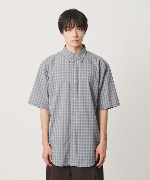 NICE WEATHER(ナイスウェザー)の「<NICE WEATHER>チェックショートスリーブシャツ(シャツ/ブラウス・メンズ・ネイビー/ライトグレー・S/L/M)」の15枚目の写真