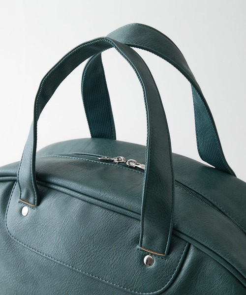 PUMA(プーマ)の「【PUMA/プーマ】【容量17L 高見えPUレザー】ビンテージPUボストンバッグ 軽量 レトロ ストリート y2k スポーツミックス 古着風 おしゃれ ユニセックス(ボストンバッグ・メンズ・ブラウン/ブラック/グリーン/ホワイト・FREE)」の7枚目の写真