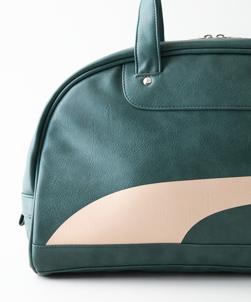 PUMA(プーマ)の「【PUMA/プーマ】【容量17L 高見えPUレザー】ビンテージPUボストンバッグ 軽量 レトロ ストリート y2k スポーツミックス 古着風 おしゃれ ユニセックス(ボストンバッグ・メンズ・ブラウン/ブラック/グリーン/ホワイト・FREE)」の8枚目の写真