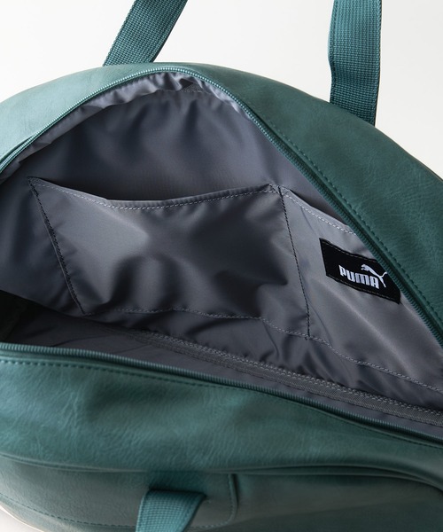 PUMA(プーマ)の「【PUMA/プーマ】【容量17L 高見えPUレザー】ビンテージPUボストンバッグ 軽量 レトロ ストリート y2k スポーツミックス 古着風 おしゃれ ユニセックス(ボストンバッグ・メンズ・ブラウン/ブラック/グリーン/ホワイト・FREE)」の12枚目の写真