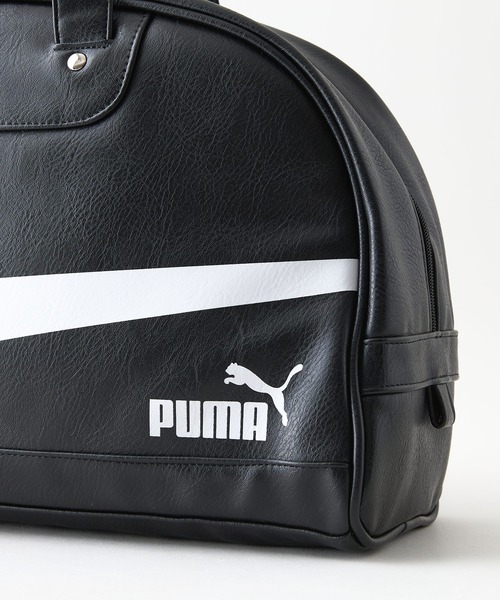 PUMA(プーマ)の「【PUMA/プーマ】【容量17L 高見えPUレザー】ビンテージPUボストンバッグ 軽量 レトロ ストリート y2k スポーツミックス 古着風 おしゃれ ユニセックス(ボストンバッグ・メンズ・ブラウン/ブラック/グリーン/ホワイト・FREE)」の14枚目の写真