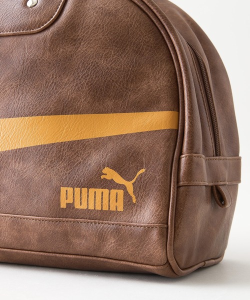 PUMA(プーマ)の「【PUMA/プーマ】【容量17L 高見えPUレザー】ビンテージPUボストンバッグ 軽量 レトロ ストリート y2k スポーツミックス 古着風 おしゃれ ユニセックス(ボストンバッグ・メンズ・ブラウン/ブラック/グリーン/ホワイト・FREE)」の15枚目の写真