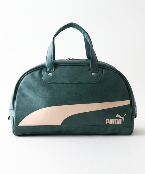 PUMA(プーマ)の「【PUMA/プーマ】【容量17L 高見えPUレザー】ビンテージPUボストンバッグ 軽量 レトロ ストリート y2k スポーツミックス 古着風 おしゃれ ユニセックス(ボストンバッグ・メンズ・ブラウン/ブラック/グリーン/ホワイト・FREE)」の20枚目の写真