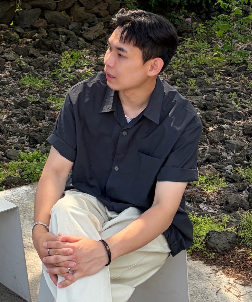 MINDBRIDGE（マインドブリッジ）の「[COUTURE]ナイロンオーバーサイズポケット半袖シャツ - 2カラー（シャツ/ブラウス・メンズ・チャコールグレー/ミント・100/110/95/105）」の9枚目の写真