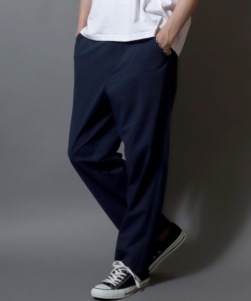 ANPAS（アンパス）の「Ribbed Mesh Easy Pants / 〈接触冷感 通気性 吸汗速乾 遮熱 UV対策 ストレッチ〉爽やかに風通る リップメッシュ クールイージーパンツ メンズ ボトムス（その他パンツ・メンズ・ブラック/チャコール/ネイビー/カーキ・LL/L/M）」の4枚目の写真