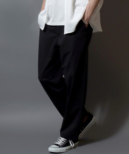 ANPAS（アンパス）の「Ribbed Mesh Easy Pants / 〈接触冷感 通気性 吸汗速乾 遮熱 UV対策 ストレッチ〉爽やかに風通る リップメッシュ クールイージーパンツ メンズ ボトムス（その他パンツ・メンズ・ブラック/チャコール/ネイビー/カーキ・LL/L/M）」の2枚目の写真