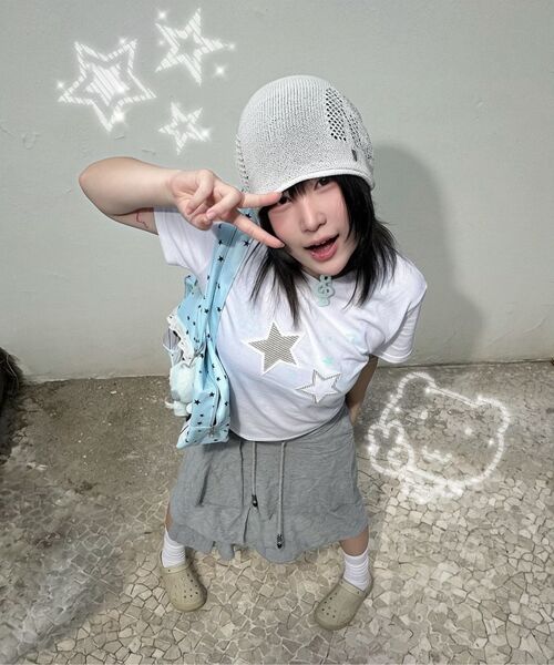 THE GREEN LAB（ザグリーンラボ）の「スターパッチST 半袖Tシャツ [ミント]（Tシャツ/カットソー・レディース・その他・FREE）」の17枚目の写真