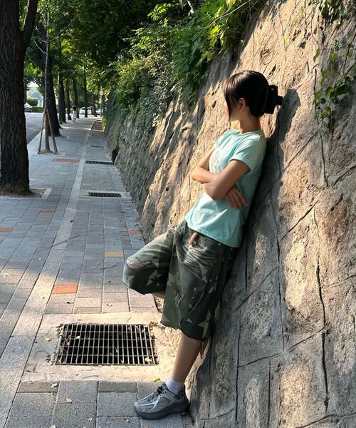 THE GREEN LAB（ザグリーンラボ）の「スターパッチST 半袖Tシャツ [ミント]（Tシャツ/カットソー・レディース・その他・FREE）」の13枚目の写真