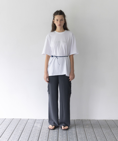 haag(ヘイグ)の「a girls boxy t-sh (white)(Tシャツ/カットソー・レディース・その他・FREE)」の2枚目の写真