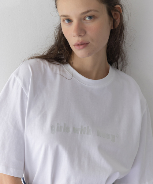 haag(ヘイグ)の「a girls boxy t-sh (white)(Tシャツ/カットソー・レディース・その他・FREE)」の9枚目の写真