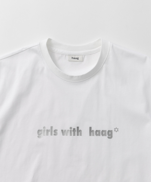 haag(ヘイグ)の「a girls boxy t-sh (white)(Tシャツ/カットソー・レディース・その他・FREE)」の12枚目の写真