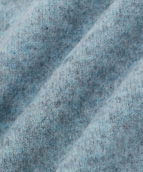 MARGARET HOWELL（マーガレットハウエル）の「MILLED WOOL BLANKET（ストール/ショール・レディース・ブルー/ナチュラル・FREE）」の4枚目の写真