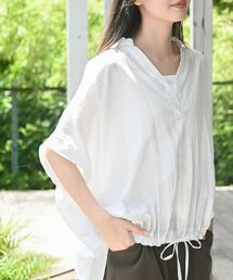 エステルガーゼブルゾンシャツ