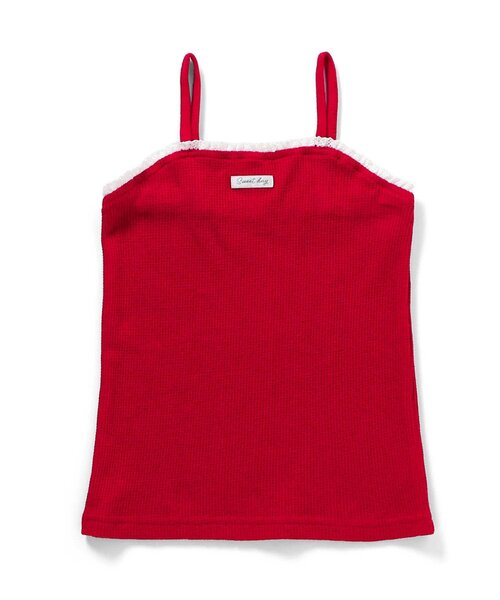 apres les cours(アプレレクール)の「レースフリルタンクトップ(タンクトップ・キッズ・チャコール/サックスブルー/レッド/ミント・120/110/100/90/80/140/130)」の10枚目の写真