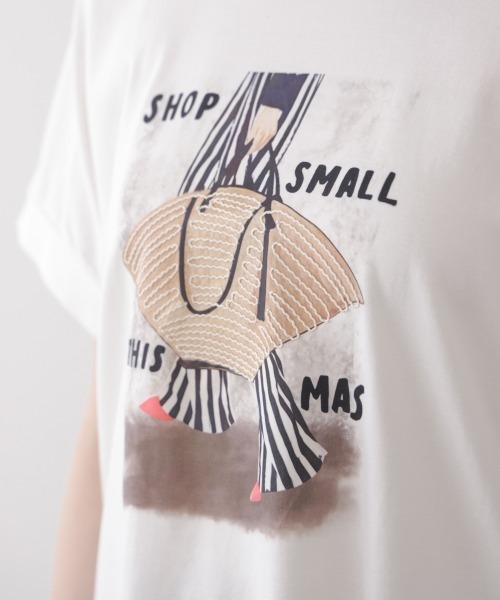 Bou Jeloud(ブージュルード)の「レディバッグモチーフTシャツ(Tシャツ/カットソー・レディース・オフホワイト/ブラック・FREE)」の22枚目の写真
