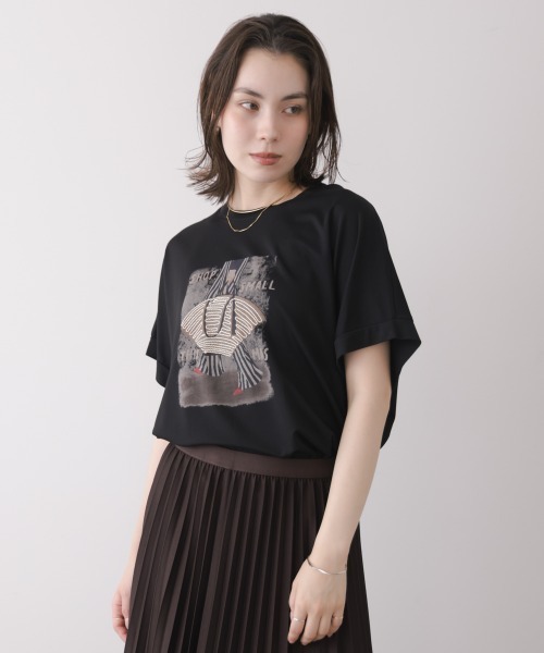 Bou Jeloud(ブージュルード)の「レディバッグモチーフTシャツ(Tシャツ/カットソー・レディース・オフホワイト/ブラック・FREE)」の18枚目の写真