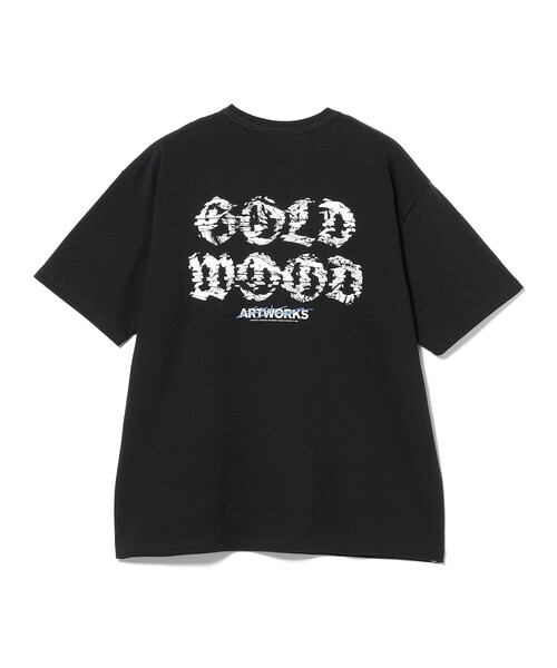 BEAMS T(ビームスティー)の「GOLDWOOD ART WORKS × KOSUKE KAWAMURA / BACK LOGO T-shirt(Tシャツ/カットソー・メンズ・ホワイト/ブラック・M/S/XL/L)」の1枚目の写真