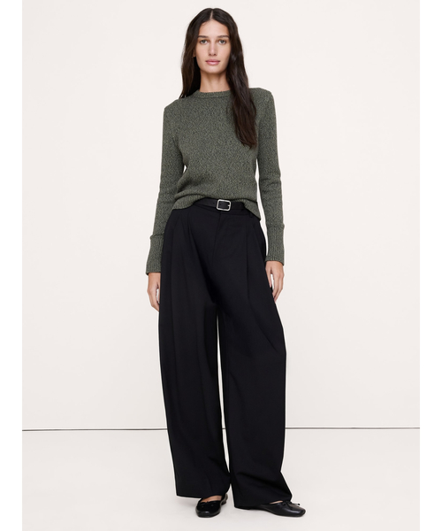 Banana Republic(バナナリパブリック)の「ラークスパー コットンシルク クルーネックセーター(ニット/セーター・レディース・その他/ブラウン/グリーン/ブルー・L/XS/S/M)」の3枚目の写真
