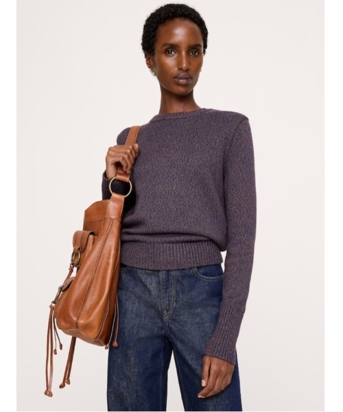 Banana Republic(バナナリパブリック)の「ラークスパー コットンシルク クルーネックセーター(ニット/セーター・レディース・その他/ブラウン/グリーン/ブルー・L/XS/S/M)」の4枚目の写真