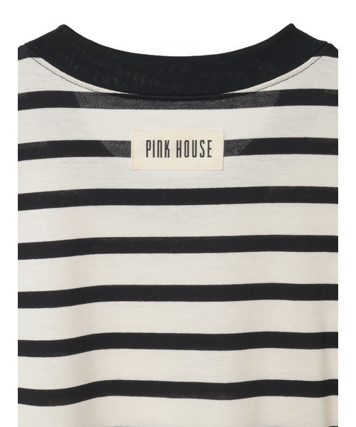 PINK HOUSE(ピンクハウス)の「ネームワッペンいっぱいカットソーワンピース(ワンピース・レディース・ブラック/ネイビー×ホワイト/ブラック×ホワイト/ホワイト×レッド/ホワイト・フリー)」の11枚目の写真