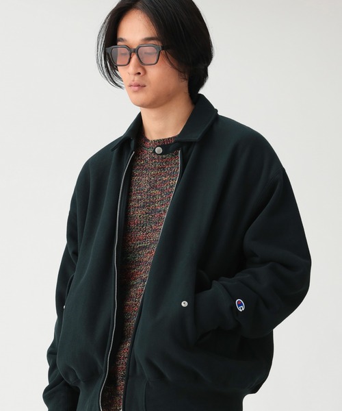 Champion(チャンピオン)の「【別注】Champion / リバースウィーブ(R)ジップアップ ブルゾン(ブルゾン・メンズ・ブラック/グレー・X-LARGE/LARGE/MEDIUM/SMALL)」の2枚目の写真