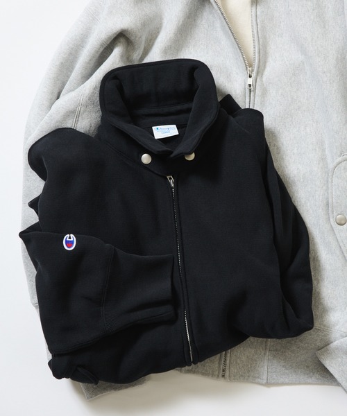 Champion(チャンピオン)の「【別注】Champion / リバースウィーブ(R)ジップアップ ブルゾン(ブルゾン・メンズ・ブラック/グレー・X-LARGE/LARGE/MEDIUM/SMALL)」の5枚目の写真