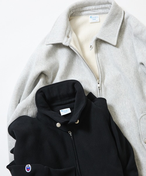 Champion(チャンピオン)の「【別注】Champion / リバースウィーブ(R)ジップアップ ブルゾン(ブルゾン・メンズ・ブラック/グレー・X-LARGE/LARGE/MEDIUM/SMALL)」の6枚目の写真