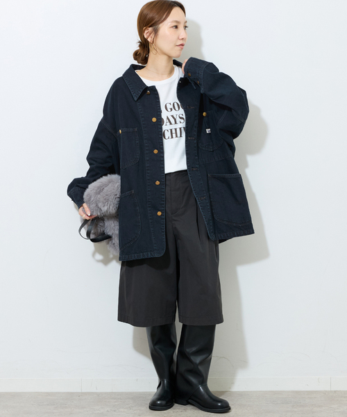 Lee(リー)の「別注【Lee /リー】RELUME LOCO JACKET(デニムジャケット・レディース・ブルー/スミクロ・FREE)」の3枚目の写真