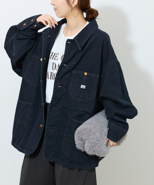 Lee(リー)の「別注【Lee /リー】RELUME LOCO JACKET(デニムジャケット・レディース・ブルー/スミクロ・FREE)」の10枚目の写真
