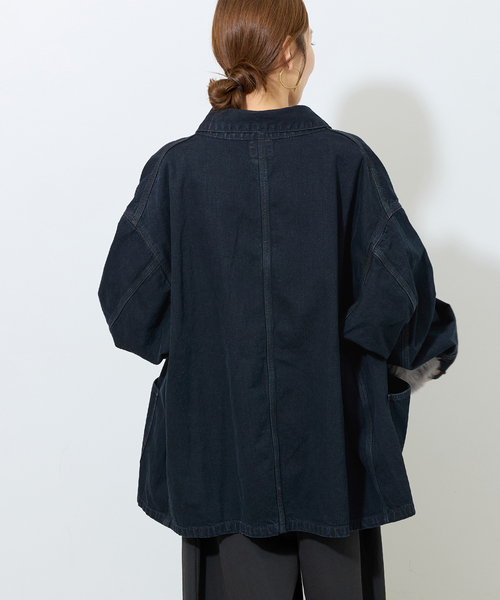 Lee(リー)の「別注【Lee /リー】RELUME LOCO JACKET(デニムジャケット・レディース・ブルー/スミクロ・FREE)」の11枚目の写真