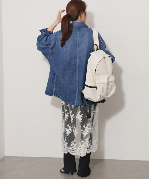 Lee(リー)の「別注【Lee /リー】RELUME LOCO JACKET(デニムジャケット・レディース・ブルー/スミクロ・FREE)」の15枚目の写真