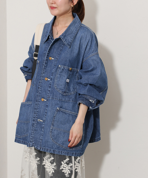 Lee(リー)の「別注【Lee /リー】RELUME LOCO JACKET(デニムジャケット・レディース・ブルー/スミクロ・FREE)」の17枚目の写真